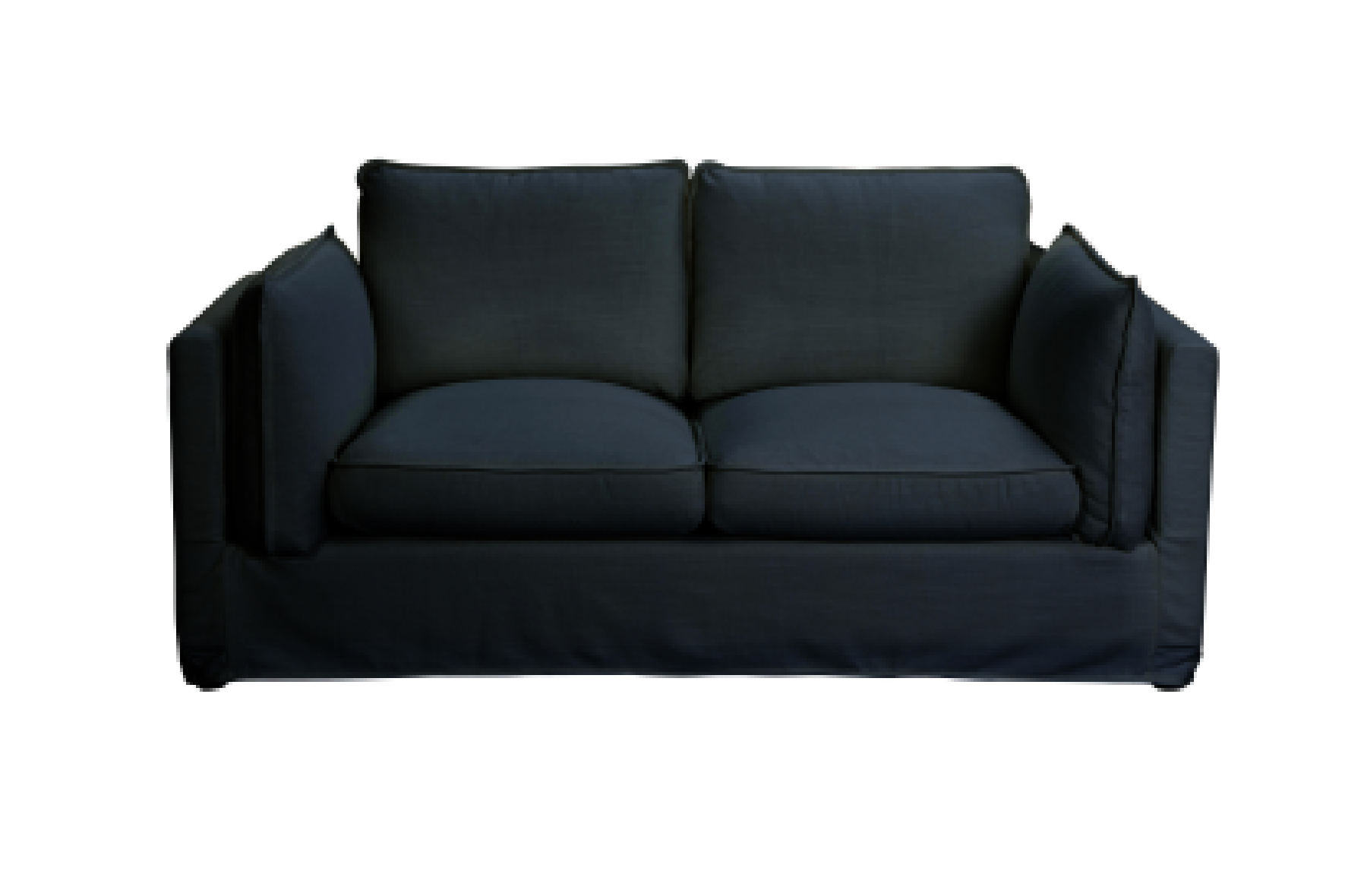 Montville Linen 2 seater sofa Black