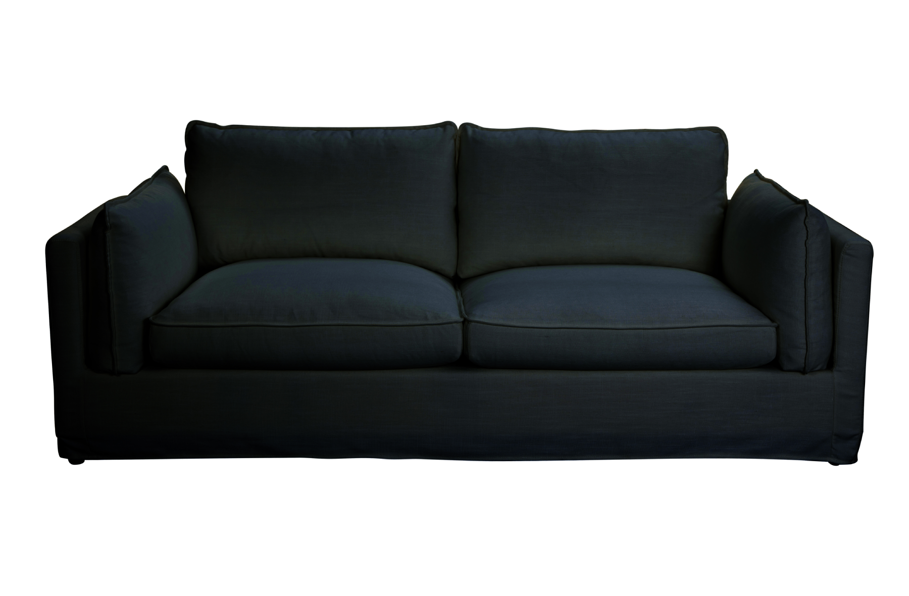 Montville Linen 3 seater sofa Black
