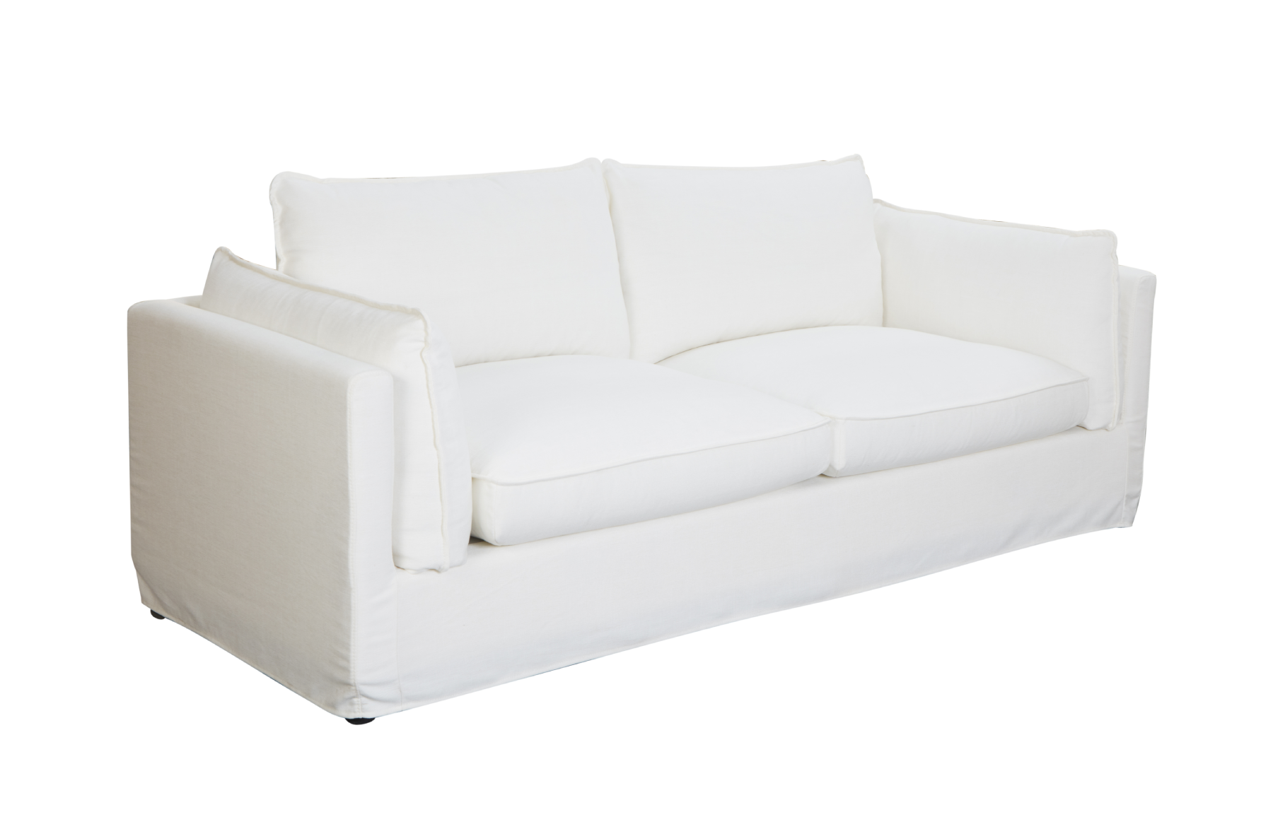 Montville Linen 3 seater sofa White