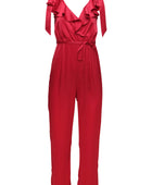 Frills and Thrills Jumpsuit - Fire