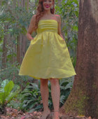 You Compleat Me Mini Dress - Lemon Slice