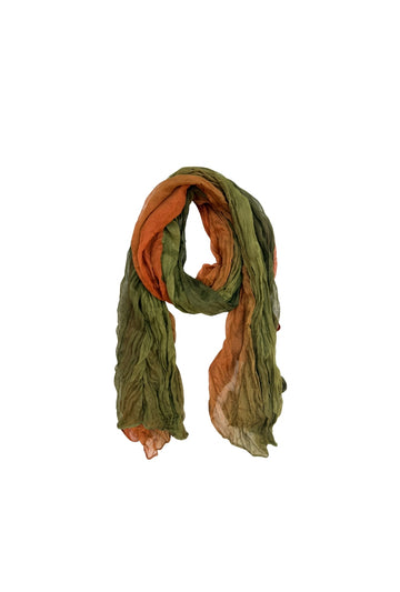 Free Spirit Scarf - Green & Ochre