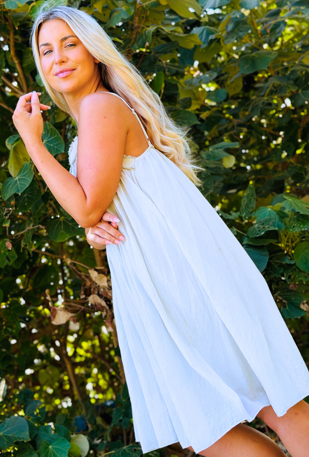 Untied & Unbothered Short Dress - Daisy