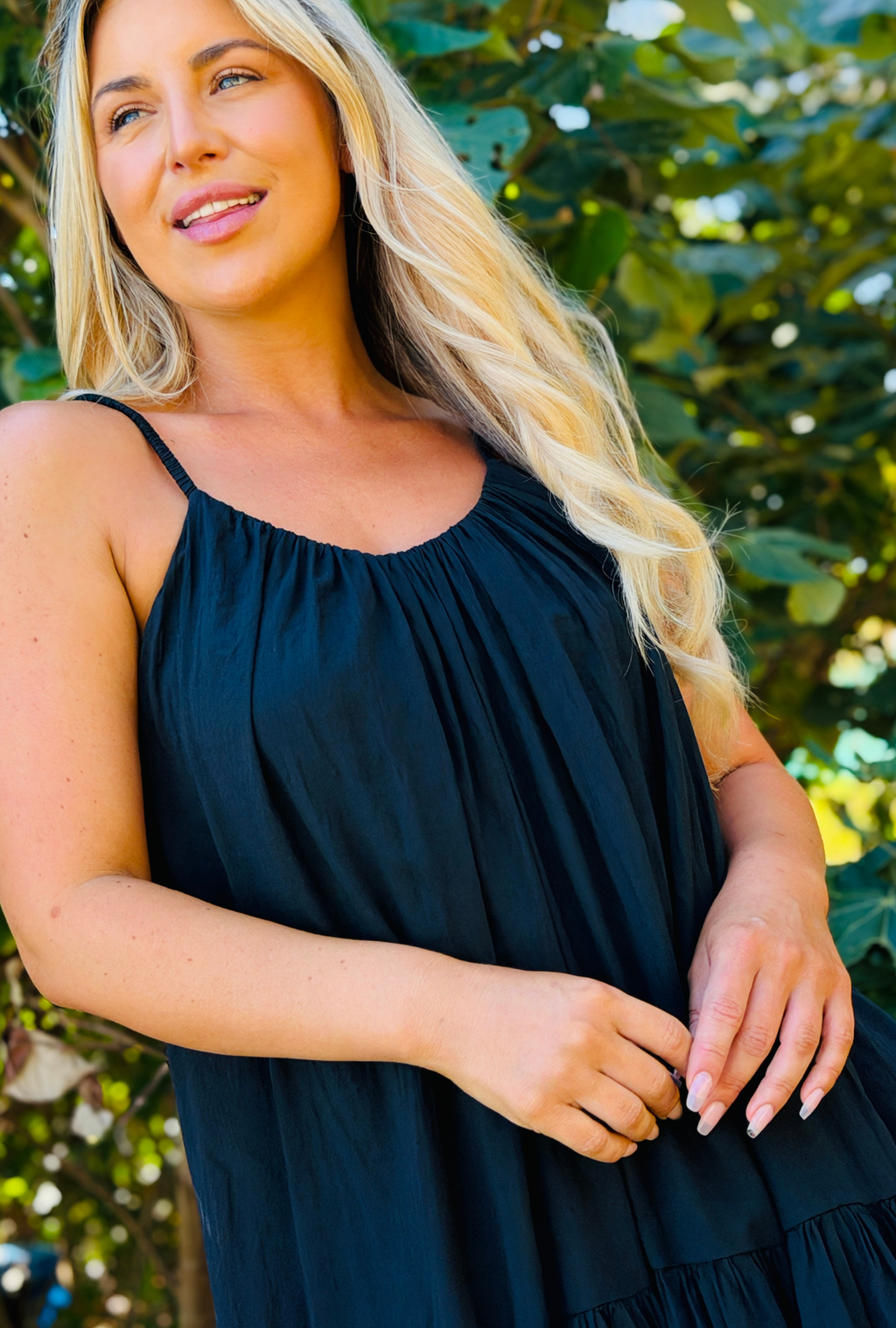 Tied You Over Short Dress - Onyx