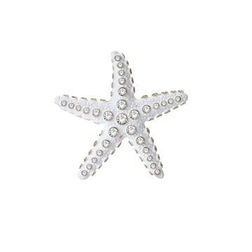 Sea Sparkled White brooch