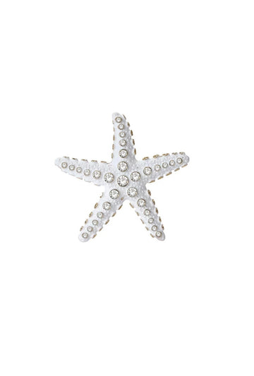Sea Sparkled White brooch