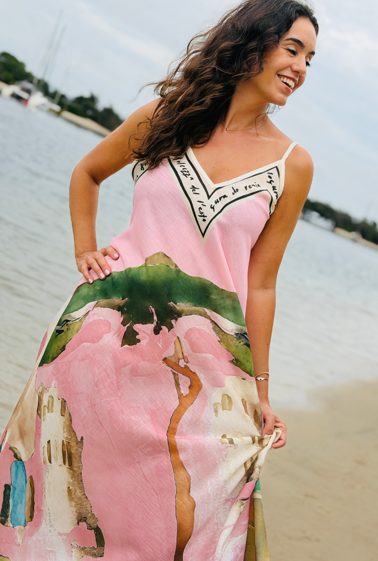 The Favourite Linen Dress - Rose