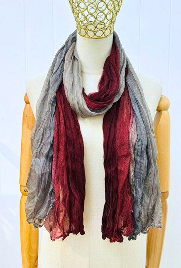 Cozy Twist Scarf 49 - Maroon