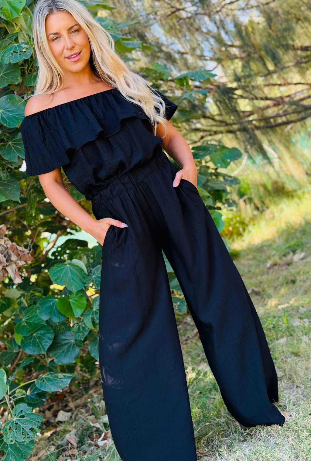 Laidback Luxe Pants - Onyx