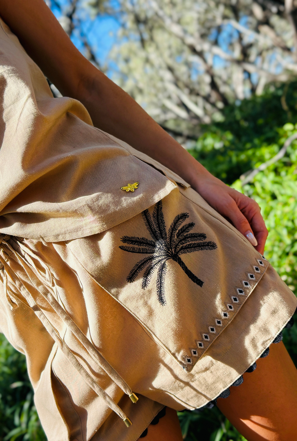 Sand & Sea Shorts  - Under the Palms – Mocha