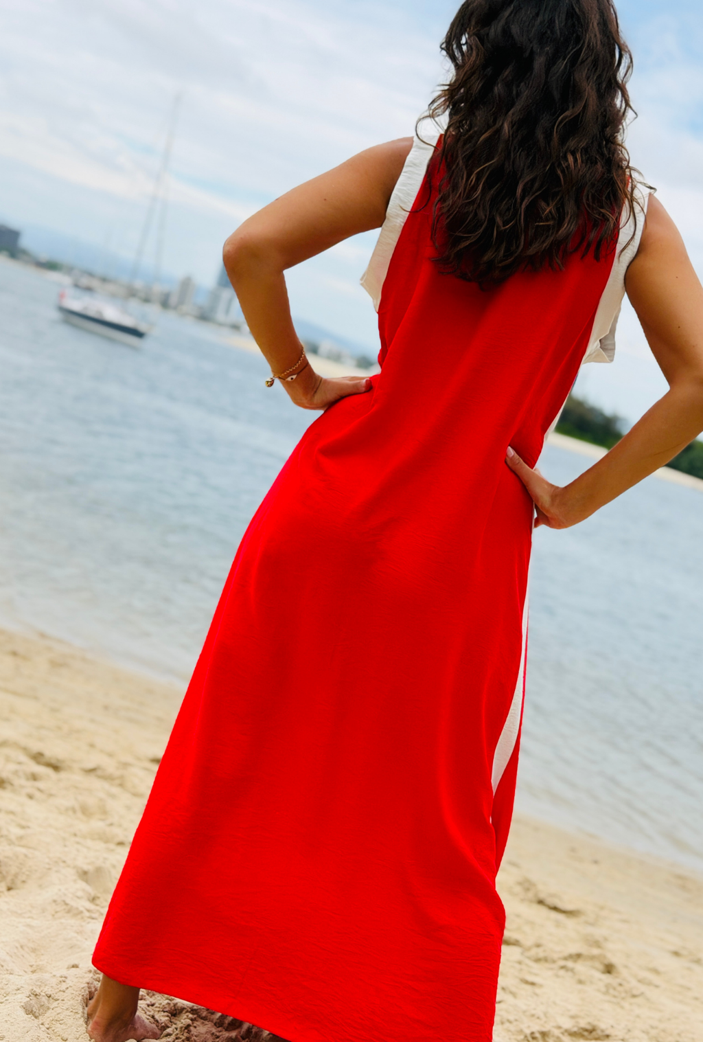 Stripe Theory Dress - Cherry