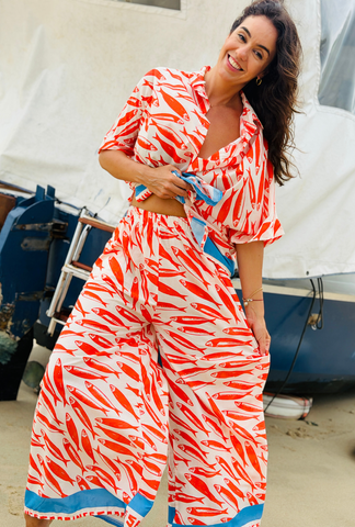 Something’s Fishy Pant - Red