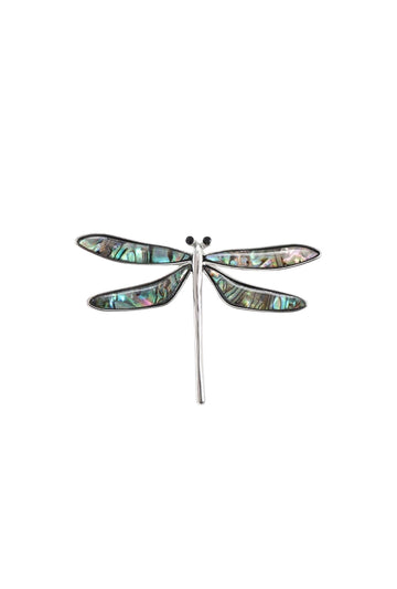 Sea Glass Dragonfly Brooch