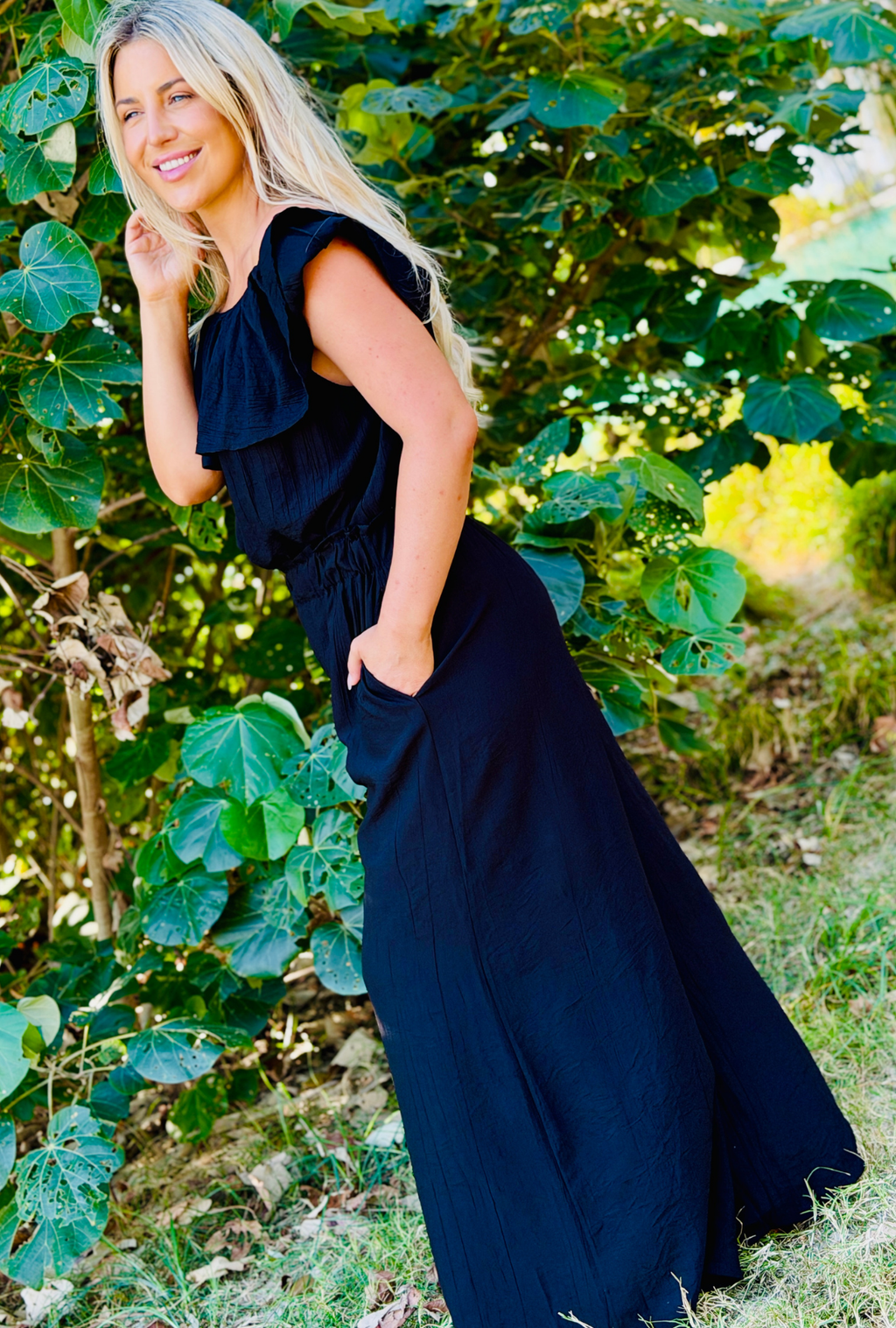 Laidback Luxe Pants - Onyx