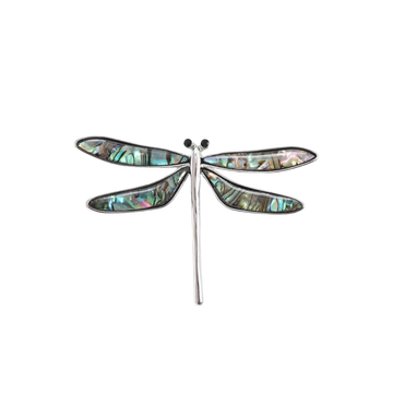 Sea Glass Dragonfly Brooch
