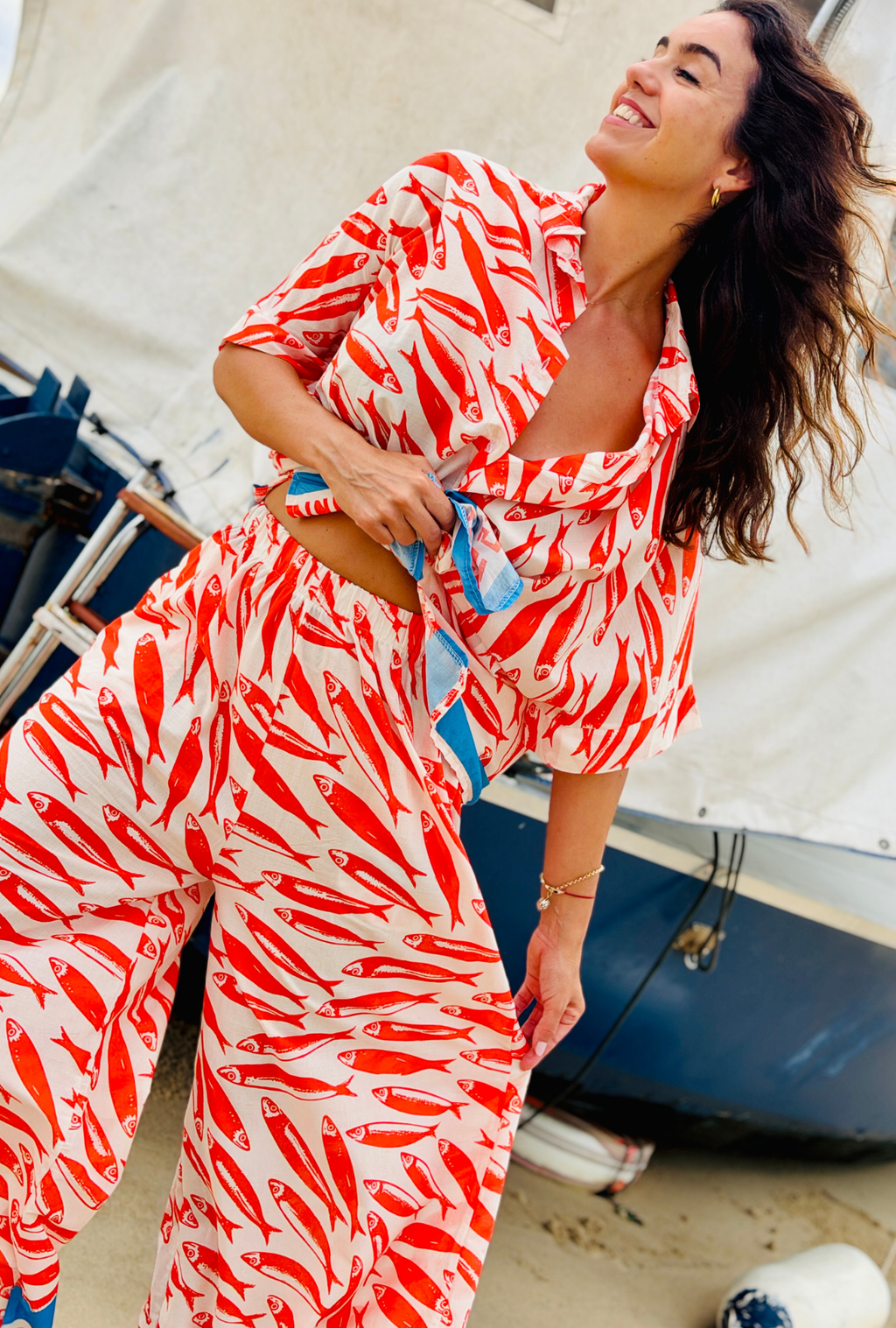 Something’s Fishy Pant - Red