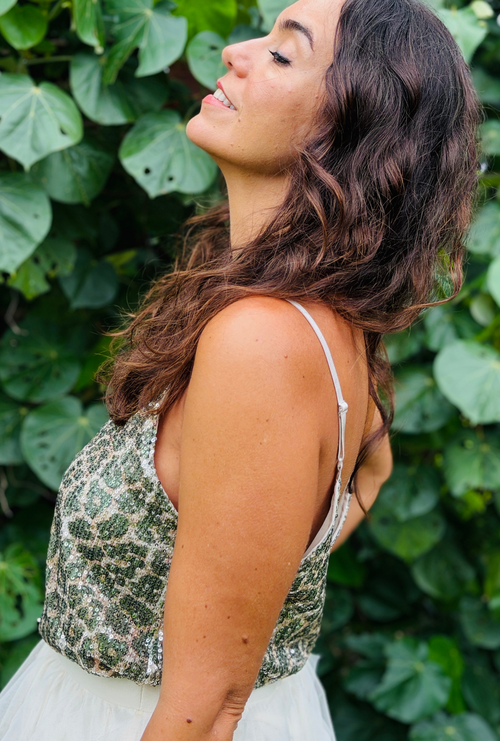 Leopard Singlet - Sage