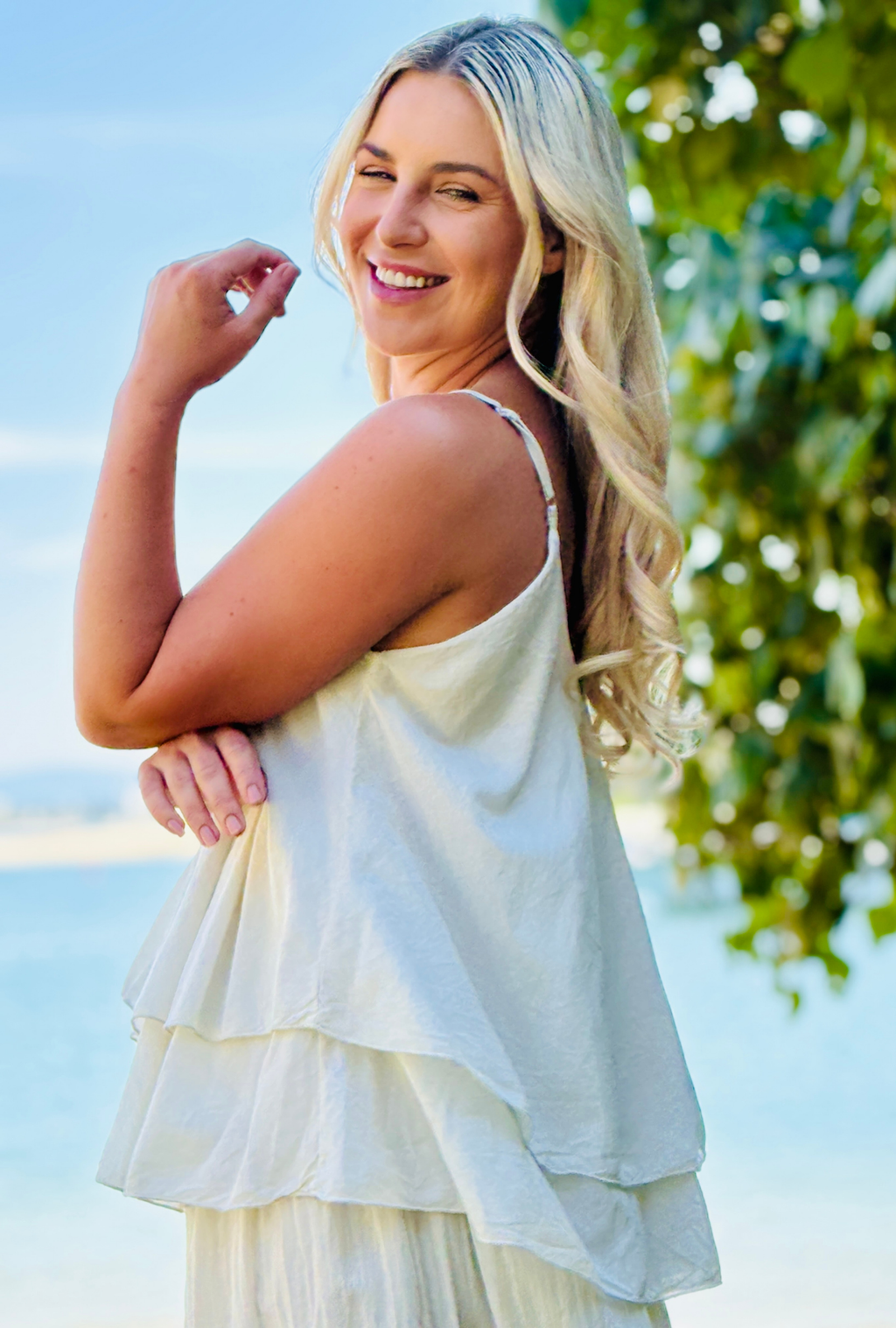 Untied & Fancy Free Top - Pebble