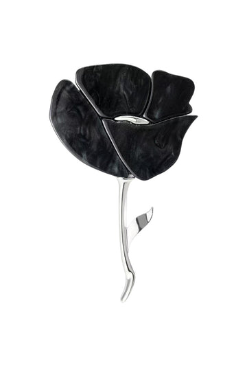 Midnight Rose Brooch
