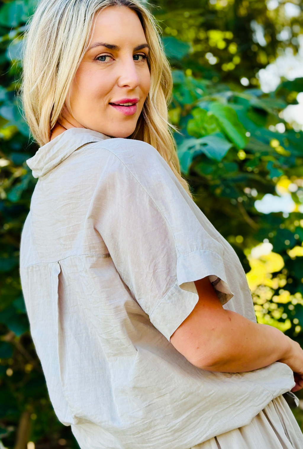 Tie Me Up Top - Taupe