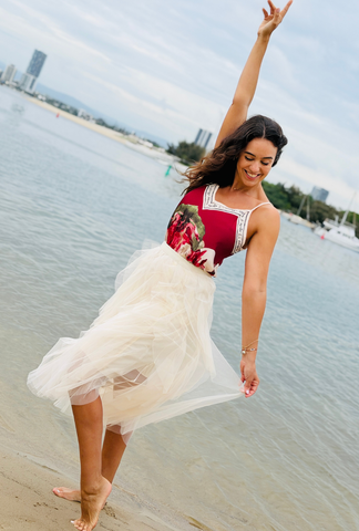 Pretty in Paint Top - Cherry