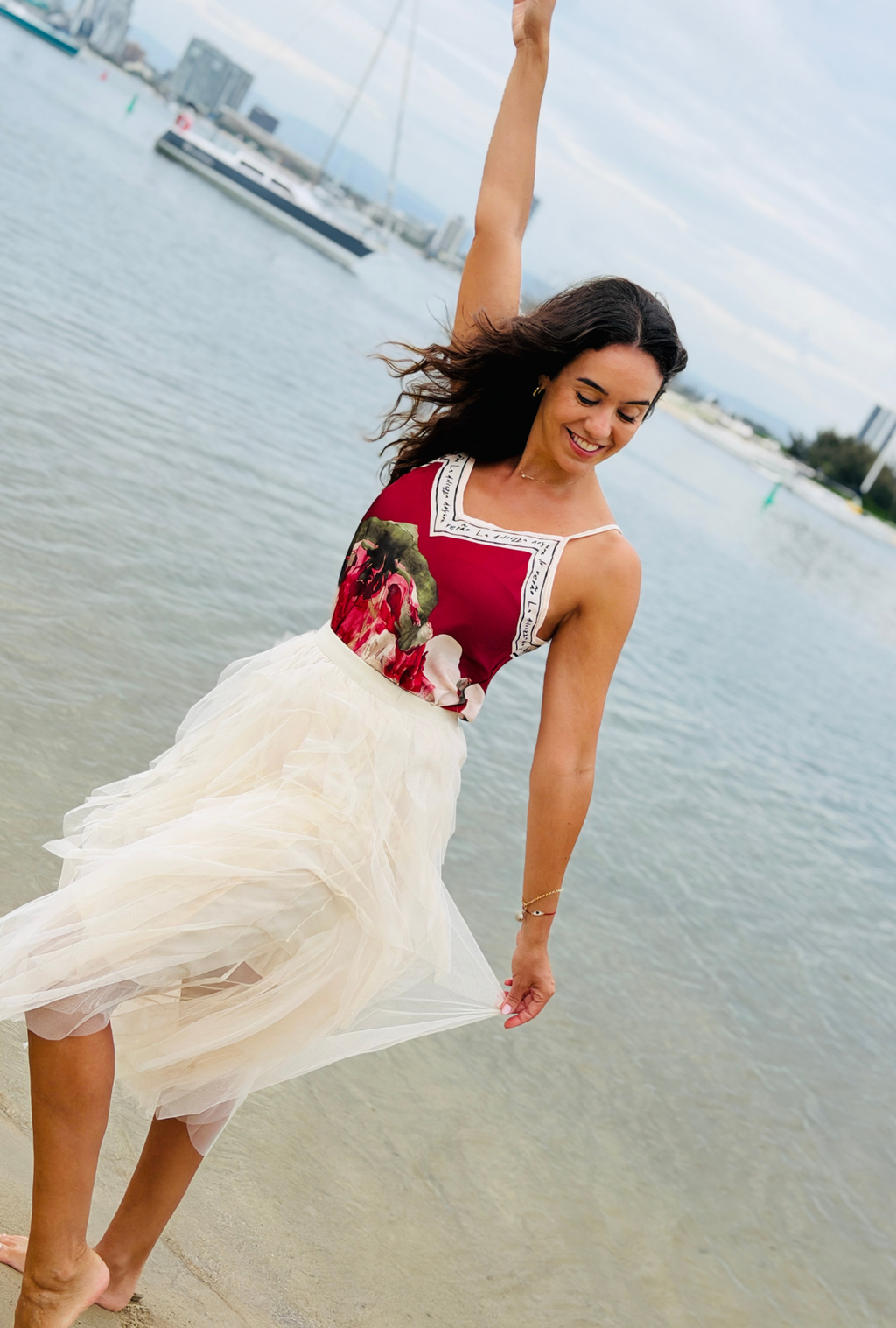 Pretty in Paint Top - Cherry