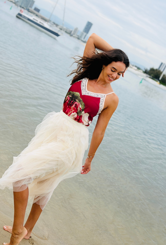 Pretty in Paint Top - Cherry