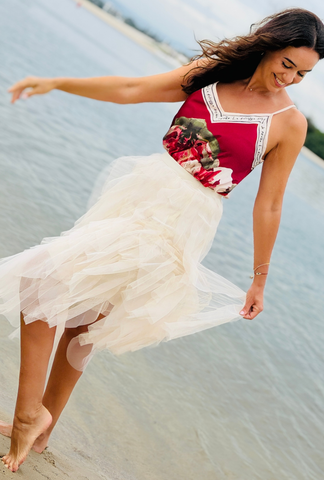 Pretty in Paint Top - Cherry