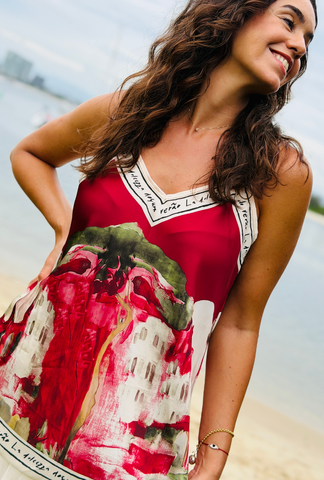 Pretty in Paint Top - Cherry