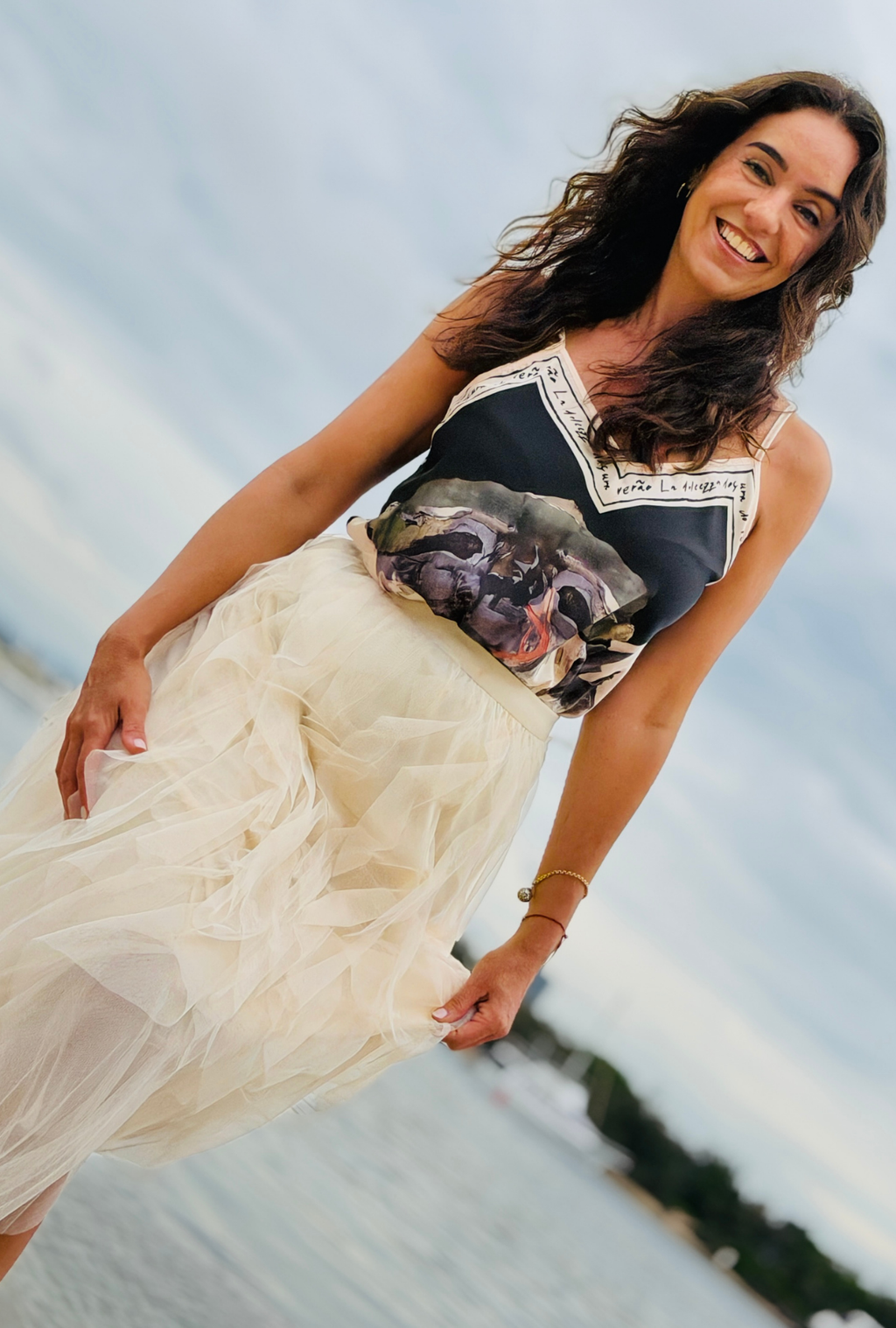 Pretty in Paint Top - Onyx