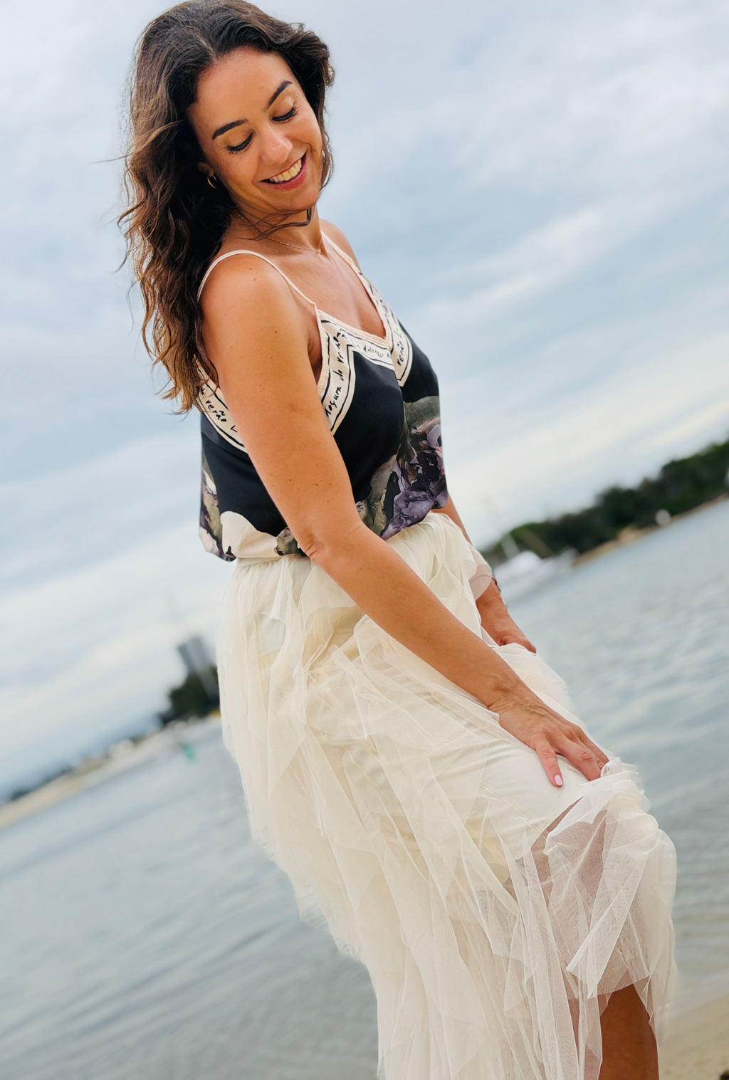 Pretty in Paint Top - Onyx