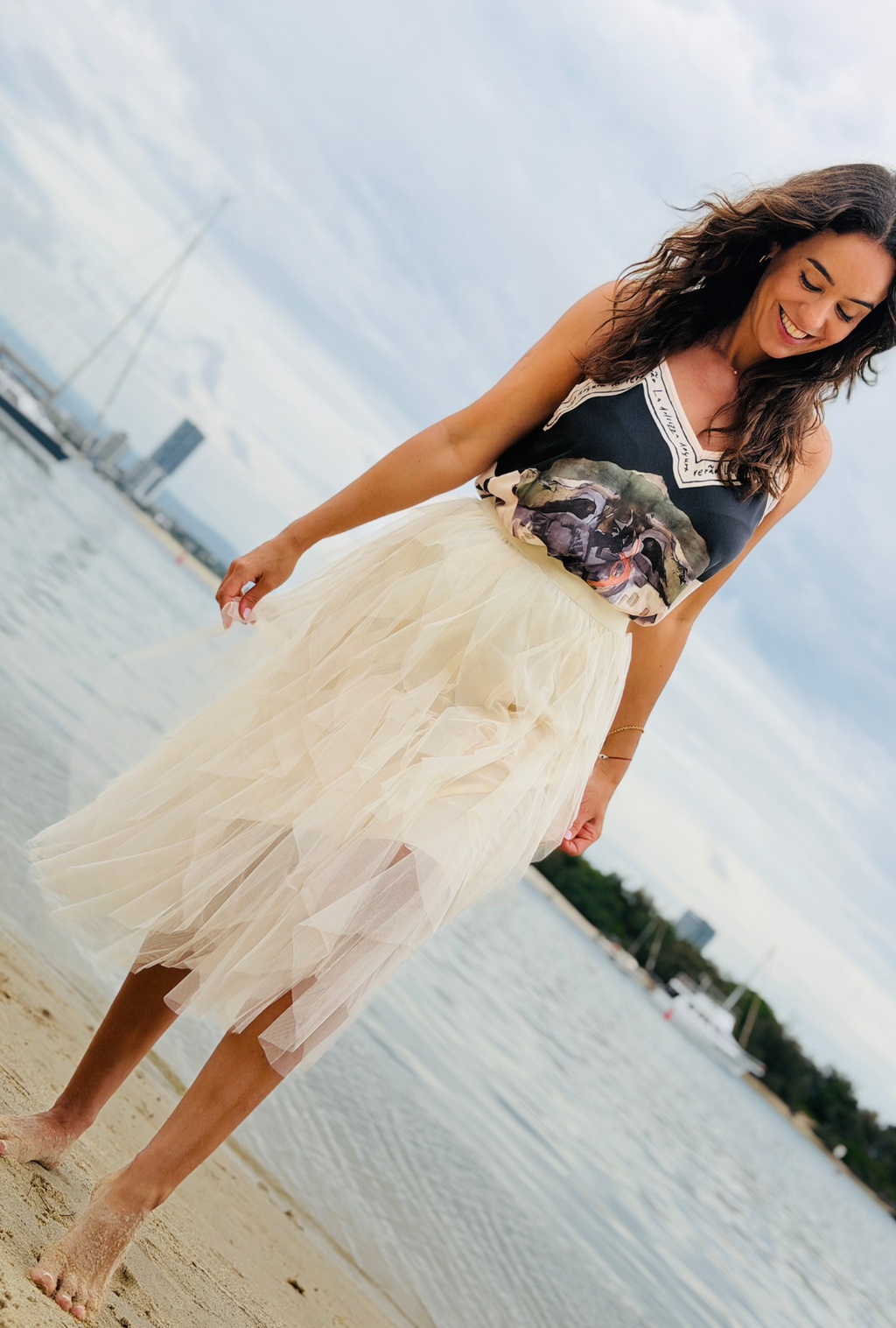 Pretty in Paint Top - Onyx