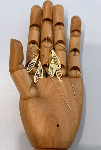 WINGED GOLD EARRINGS