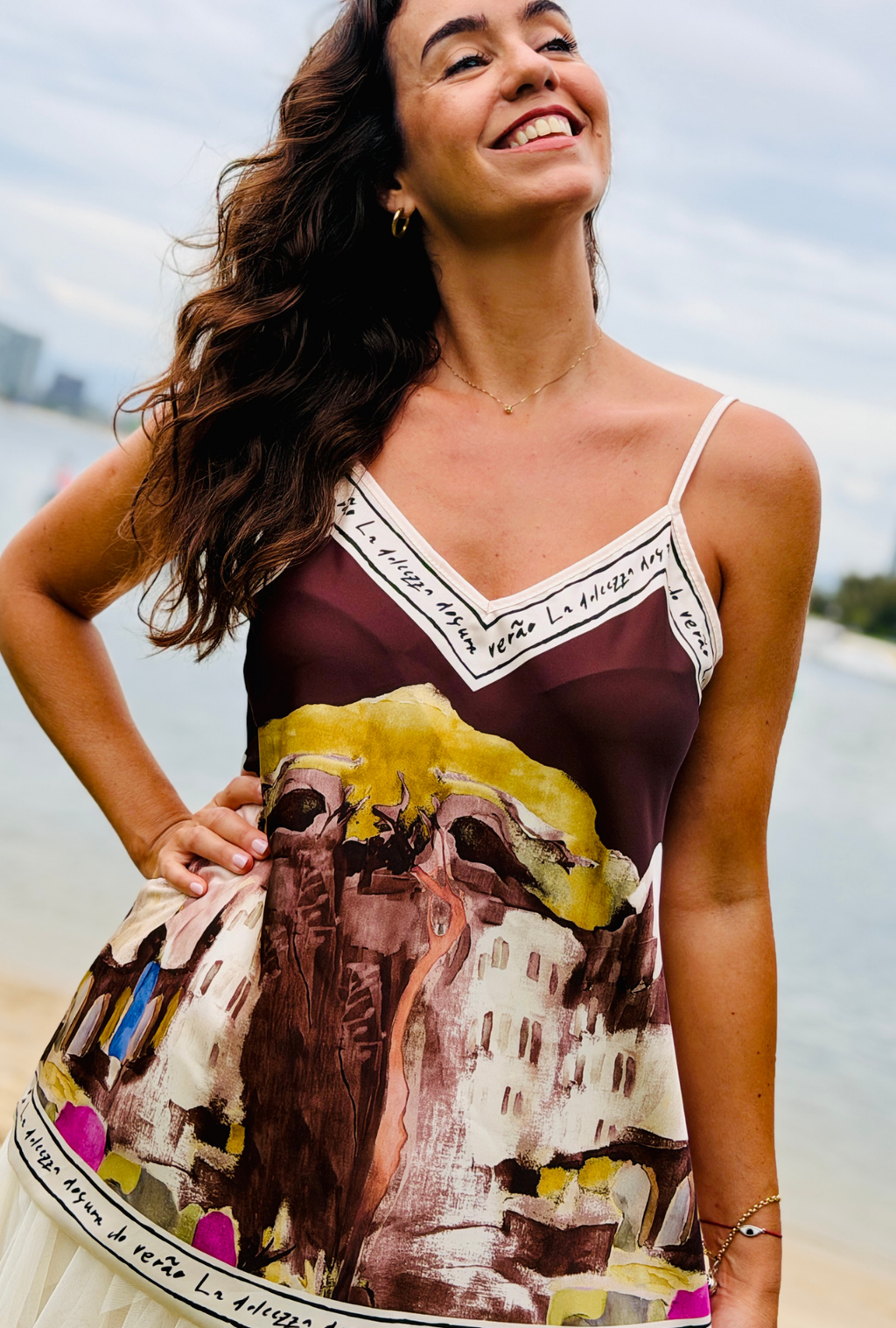 Pretty in Paint Top - Cocoa