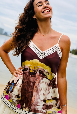 Pretty in Paint Top - Cocoa