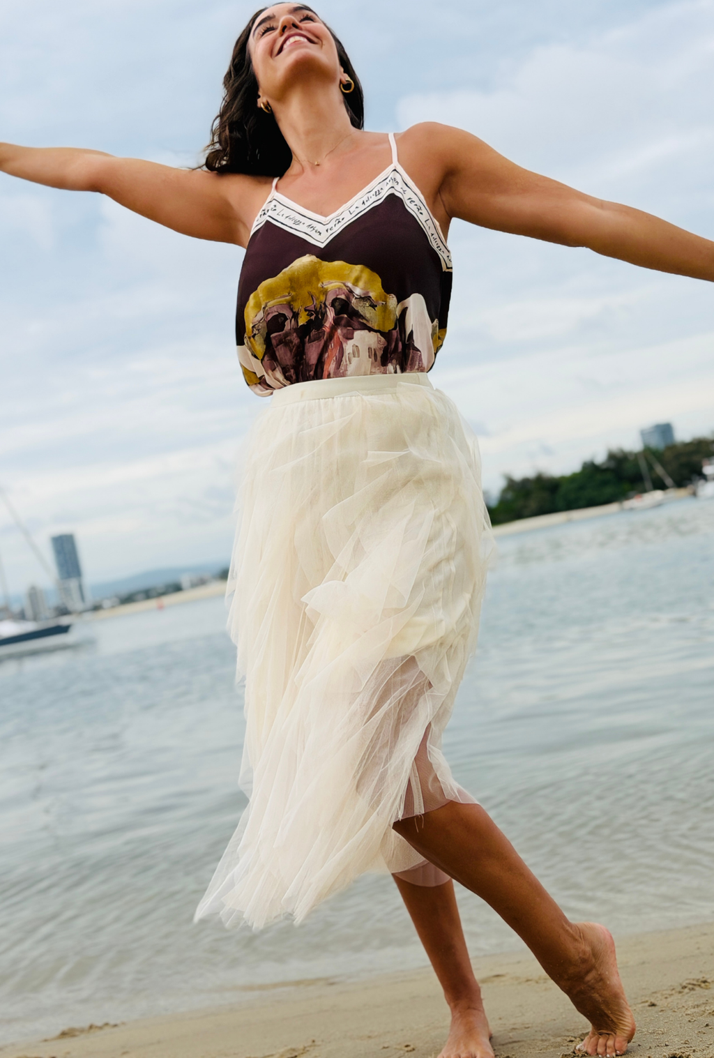 Pretty in Paint Top - Onyx