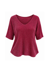 Born To Sparkle Top - Cherry