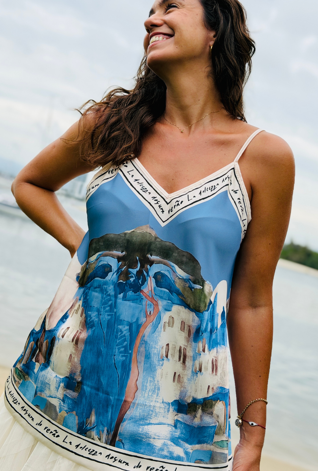 Pretty in Paint Top - Sky