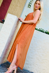 Barely A Whisper Dress - Golden