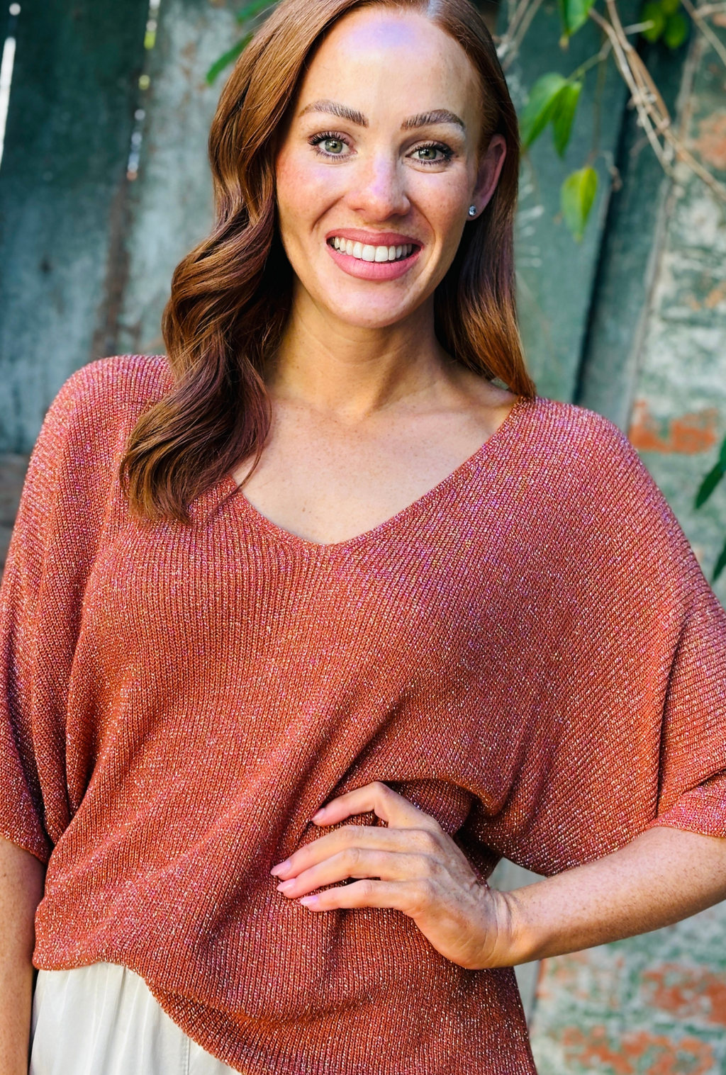 Born To Sparkle Top - Flame