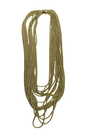Chain Reaction Gold Necklace