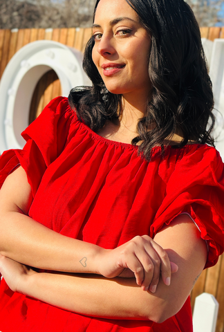 Sleeve Me Be Short Sleeve - Cherry