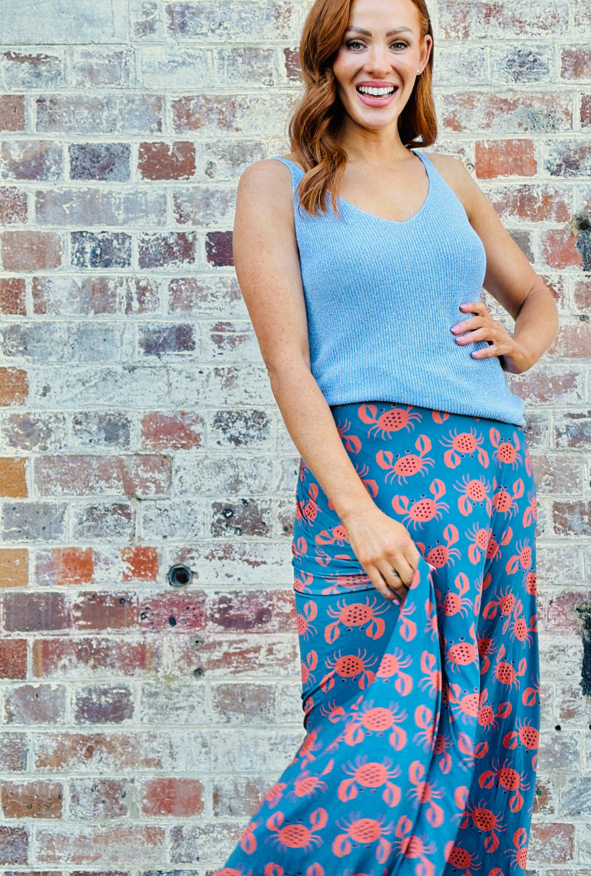 Pinch Me Pretty Skirt - Coral + Sky