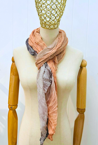 Cozy Twist Scarf 49 - Peach