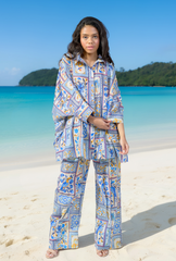 Dolce Pant - Azure Garden