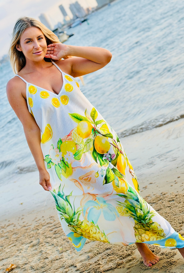 The Favourite Linen Dress - Limoncello