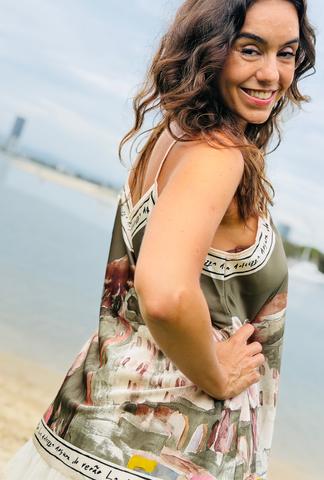 Pretty in Paint Top - Sage