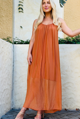 Barely A Whisper Dress - Golden