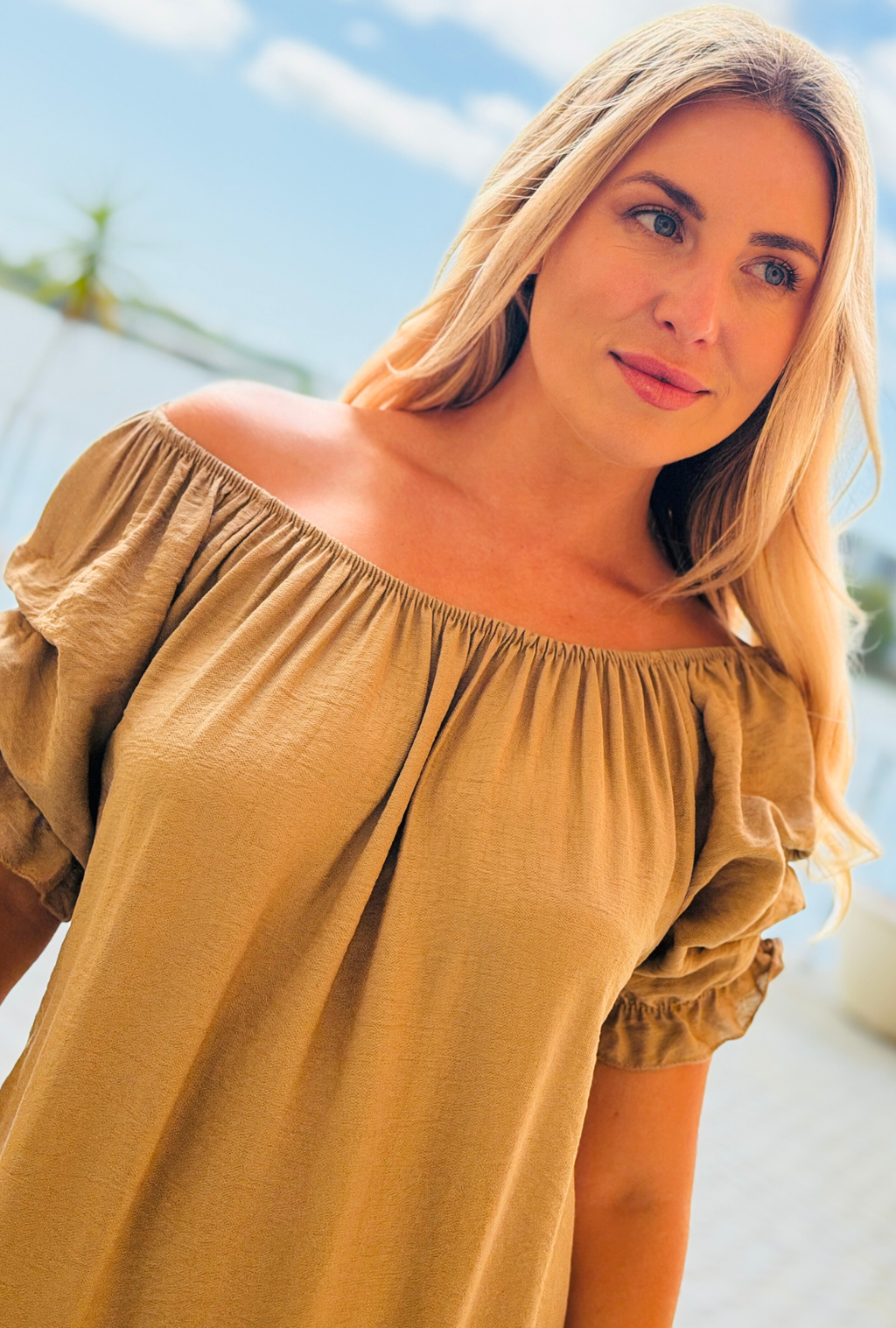 Sleeve Me Be Short Dress - Mocha