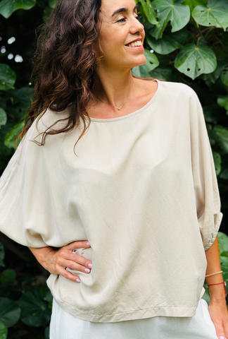 Take It Or Sleeve It Top - Natural